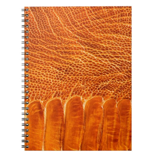 Carnet Texture en cuir d'autruche (Devant)