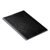 Carnet Texture en cuir noir (Côté Droit)