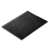 Carnet Texture en cuir noir (Côté gauche)