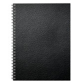 Carnet Texture en cuir noir et cuir fond, texture (Devant)