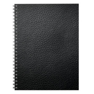 Carnet Texture en cuir noir et cuir fond, texture