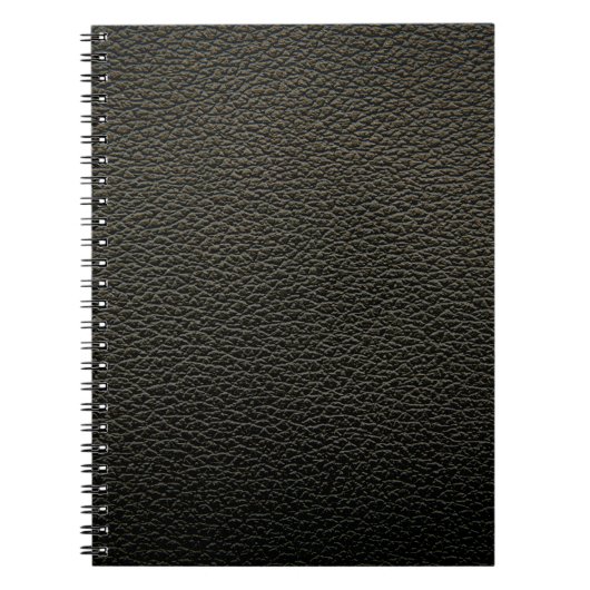 Carnet Texture en cuir noir ou arrière - plan. abstrait, (Devant)
