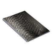 Carnet Texture en cuir noir, utilisation arrière - plan. (Côté Droit)