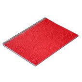 Carnet Texture en cuir rouge (Côté gauche)