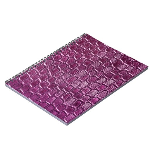 Carnet Texture en cuir violet (Côté gauche)