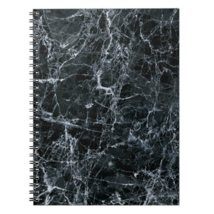 Carnet Texture en marbre noir