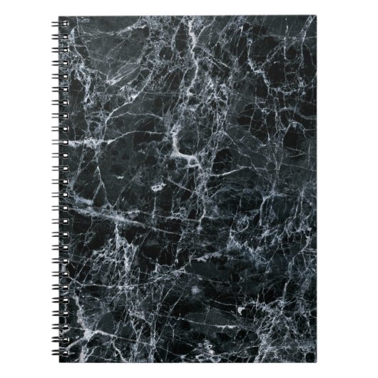 Carnet Texture en marbre noir (Devant)