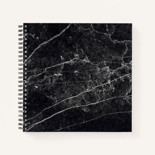 Carnet Texture en marbre noir (Devant)