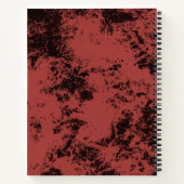 Carnet Texture en marbre rouge en terre cuite (Dos)