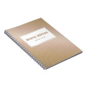 Carnet Texture extérieure d'or abstraite (Côté Droit)