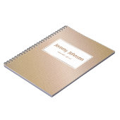 Carnet Texture extérieure d'or abstraite (Côté gauche)