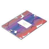 Carnet Texture géométrique abstraite des cercles 3d. Nom (Côté gauche)