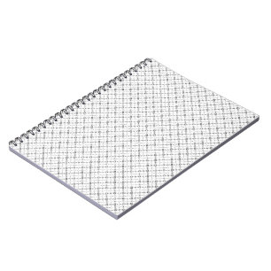 Carnet Texture Géométrique Monochrome Motif Diamant Sans