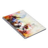 Carnet Texture grunge d'aquarelle abstraite avec la (Côté Droit)