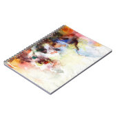 Carnet Texture grunge d'aquarelle abstraite avec la (Côté gauche)