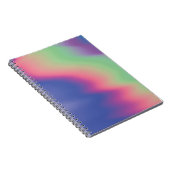 Carnet Texture holographique avec taches colorées. Psyche (Côté Droit)
