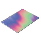 Carnet Texture holographique avec taches colorées. Psyche (Côté gauche)