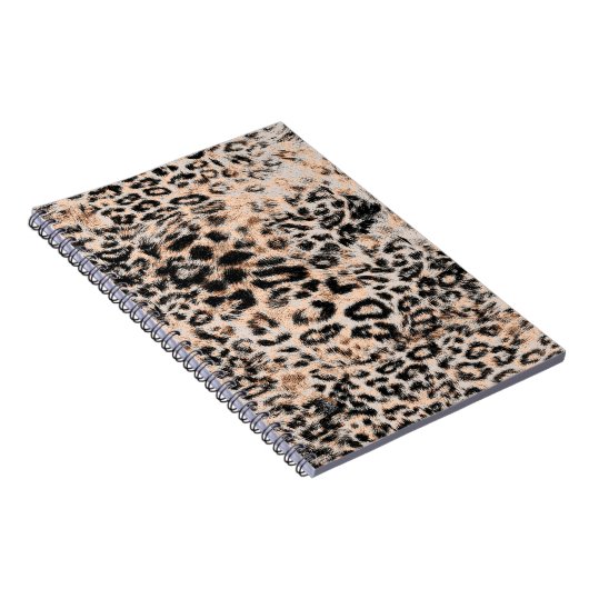 Carnet Texture léopard, motif poster de animal léopard (Côté Droit)