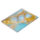 Carnet Texture marbré, intérieur onyx coloré. (Côté gauche)