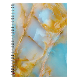 Carnet Texture marbré, intérieur onyx coloré.