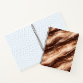 Carnet Texture Marbre Milkshake au Chocolat (Intérieur)