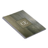 Carnet Texture métallique argentée industrielle (Côté Droit)