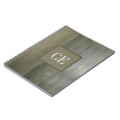 Carnet Texture métallique argentée industrielle (Côté gauche)