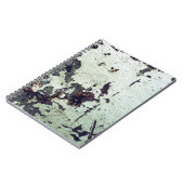Carnet Texture métallique avec rayures et craquelures abs (Côté gauche)