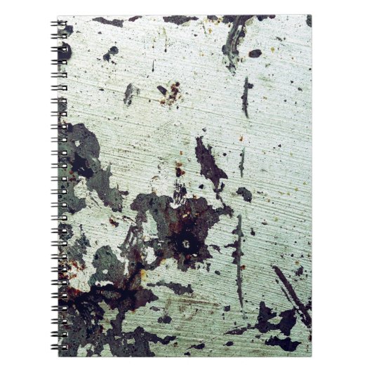 Carnet Texture métallique avec rayures et craquelures abs (Devant)