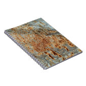 Carnet Texture métallique avec rayures et fissures. VINTA (Côté Droit)