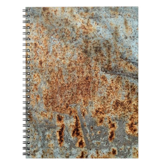Carnet Texture métallique avec rayures et fissures. VINTA (Devant)