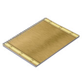 Carnet Texture métallique surface dorée (Côté gauche)