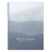 Carnet Texture moderne en papier gris doux (Devant)