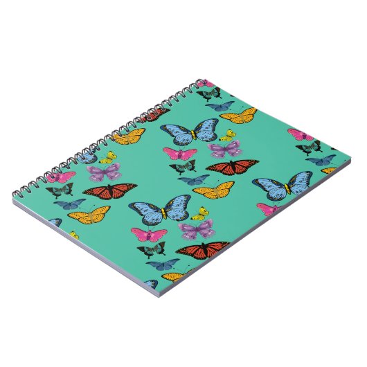 Carnet Texture motif papillon (Côté gauche)