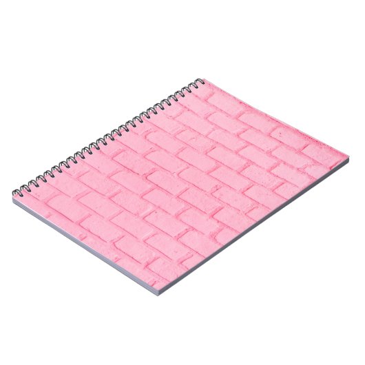 Carnet Texture murale arrière - plan en brique rose paste (Côté gauche)