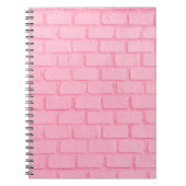 Carnet Texture murale arrière - plan en brique rose paste (Devant)