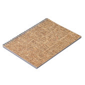 Carnet Texture naturelle du lin en tant qu'arrière - plan (Côté gauche)