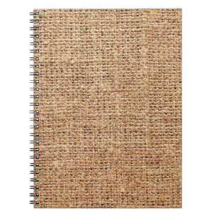 Carnet Texture naturelle du lin en tant qu'arrière - plan