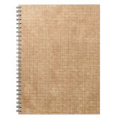 Carnet Texture naturelle en lin comme revêtement de fond, (Devant)