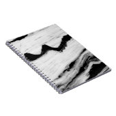 Carnet texture naturelle en marbre noir et blanc, luxueux (Côté Droit)