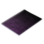 Carnet Texture ombrée grunge noir et violet (Côté gauche)