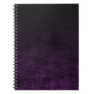 Carnet Texture ombrée grunge noir et violet