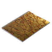 Carnet Texture or de luxe. (Côté gauche)