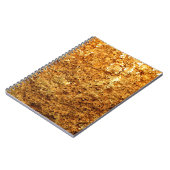 Carnet Texture or de luxe. (Côté gauche)