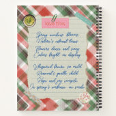 Carnet Texture plaquée, Flowery Girl et Papillon (Dos)