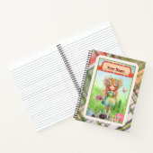 Carnet Texture plaquée, Flowery Girl et Papillon (Intérieur)