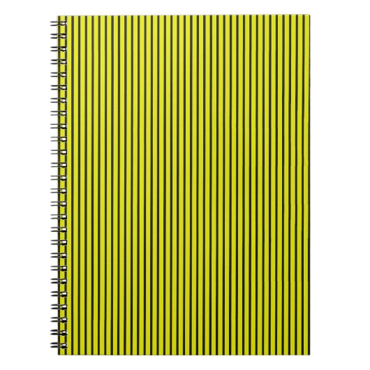 Carnet texture rayée jaune (Devant)