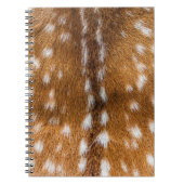 Carnet Texture repérée de fourrure de cerfs communs (Devant)