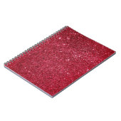 Carnet Texture rouge fabuleuse de parties scintillantes (Côté gauche)