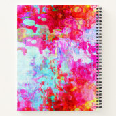Carnet Texture rouge rose (Dos)